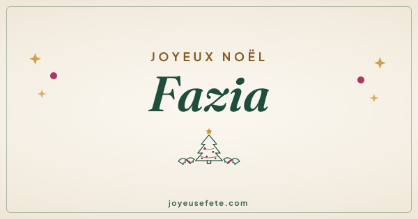Image « Joyeux Noël Fazia » au format large
