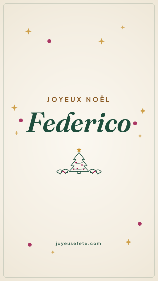 Image « Joyeux Noël Federico » au format story
