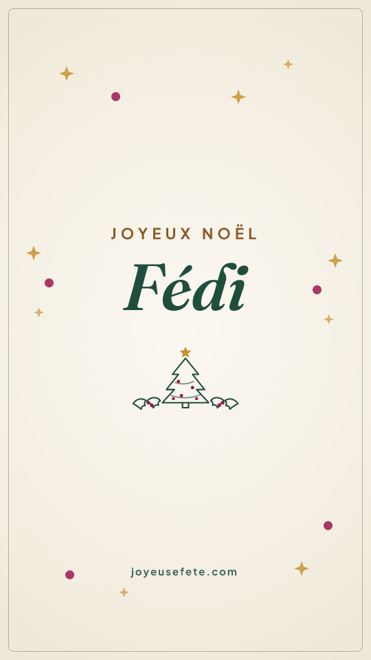 Image « Joyeux Noël Fédi » au format story