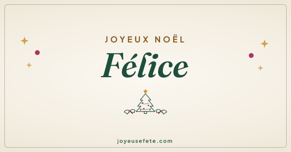 Image « Joyeux Noël Félice » au format large