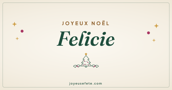 Image « Joyeux Noël Felicie » au format large