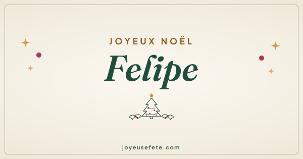 Image « Joyeux Noël Felipe » au format large