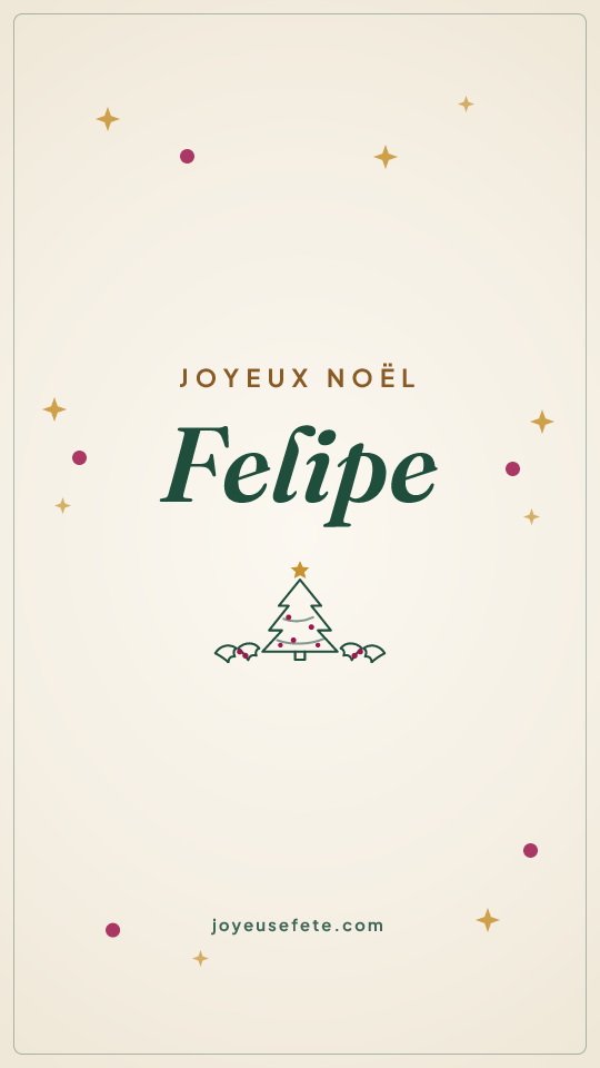 Image « Joyeux Noël Felipe » au format story
