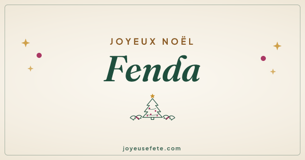 Image « Joyeux Noël Fenda » au format large