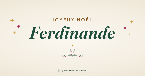 Image « Joyeux Noël Ferdinande » au format large