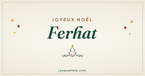 Image « Joyeux Noël Ferhat » au format large