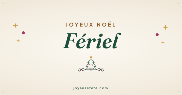 Image « Joyeux Noël Fériel » au format large