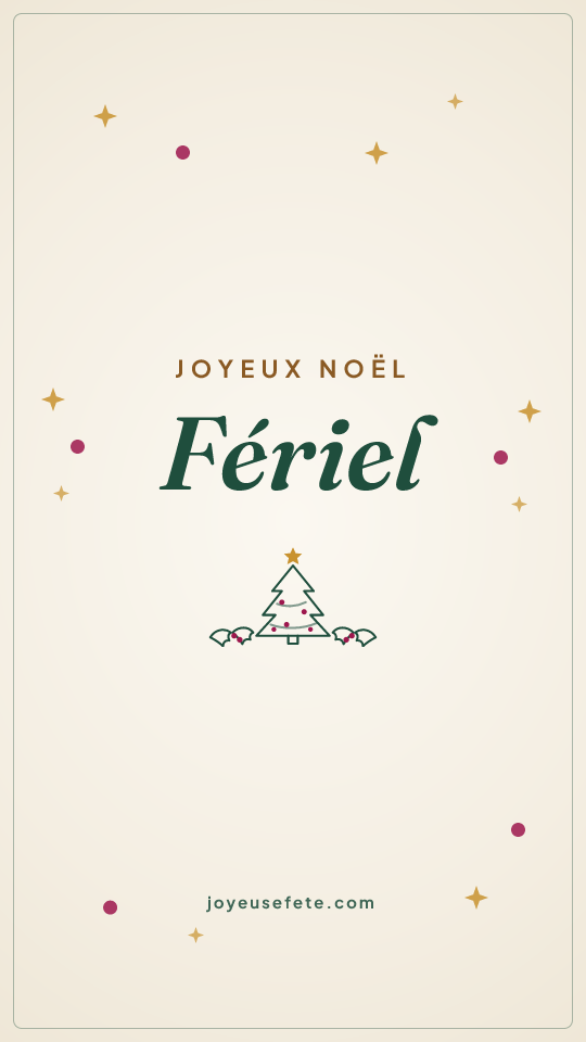 Image « Joyeux Noël Fériel » au format story