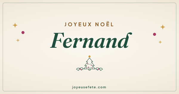 Image « Joyeux Noël Fernand » au format large