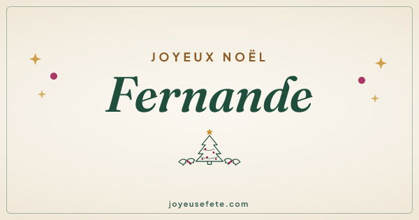 Image « Joyeux Noël Fernande » au format large