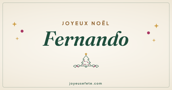 Image « Joyeux Noël Fernando » au format large