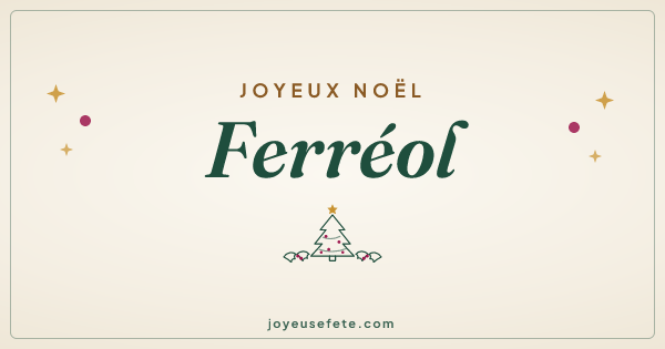 Image « Joyeux Noël Ferréol » au format large