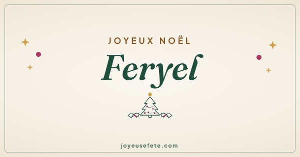 Image « Joyeux Noël Feryel » au format large