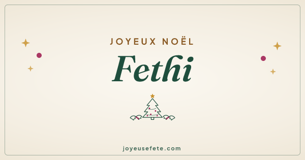 Image « Joyeux Noël Fethi » au format large