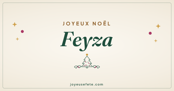 Image « Joyeux Noël Feyza » au format large