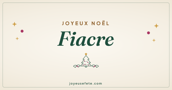 Image « Joyeux Noël Fiacre » au format large