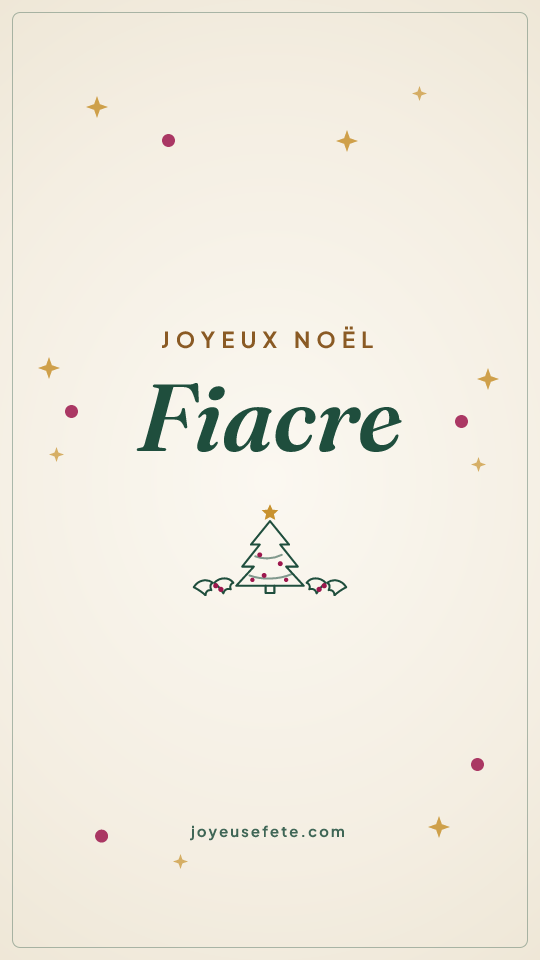 Image « Joyeux Noël Fiacre » au format story