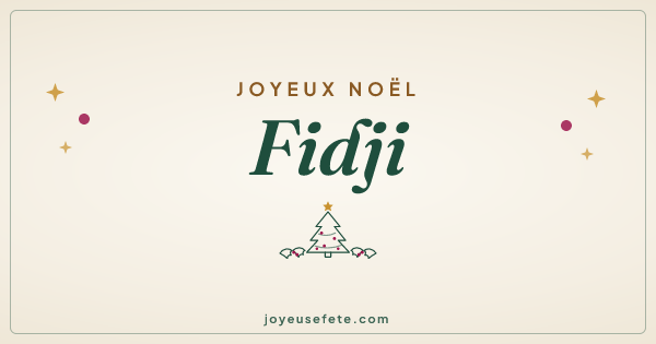 Image « Joyeux Noël Fidji » au format large
