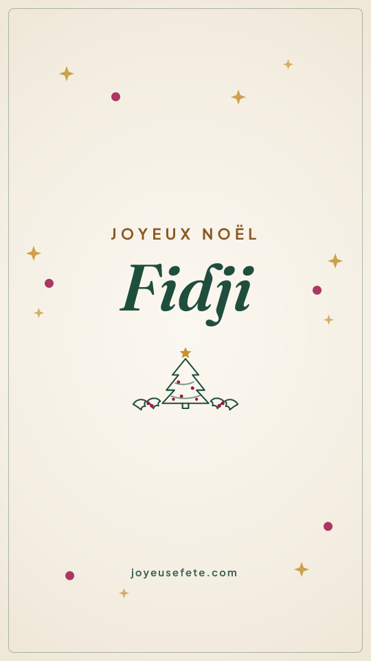 Image « Joyeux Noël Fidji » au format story