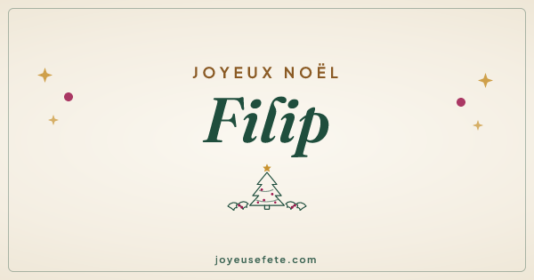 Image « Joyeux Noël Filip » au format large