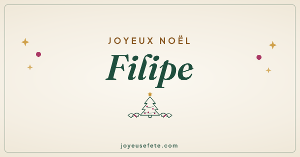 Image « Joyeux Noël Filipe » au format large