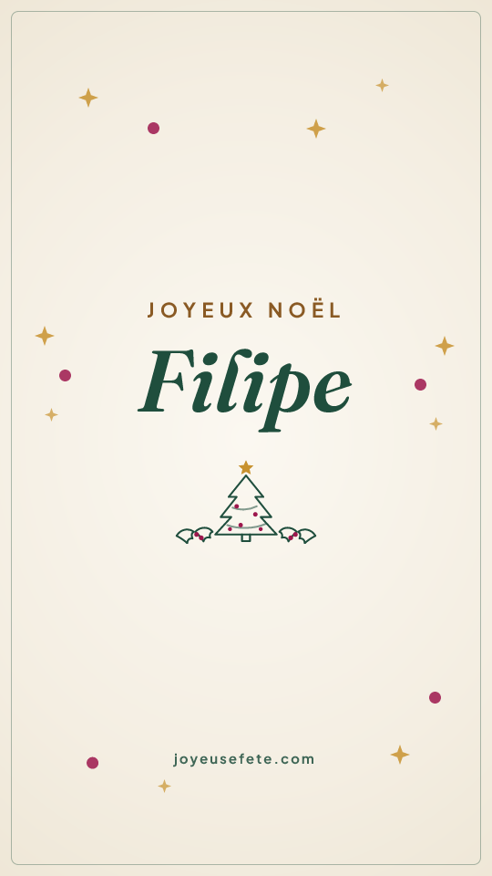Image « Joyeux Noël Filipe » au format story