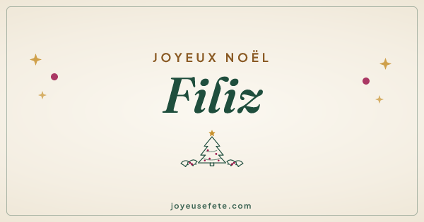 Image « Joyeux Noël Filiz » au format large