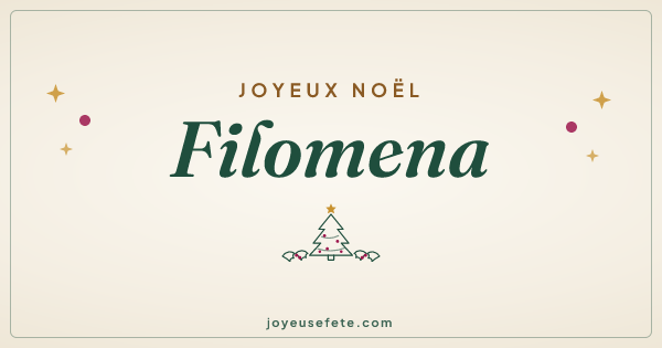 Image « Joyeux Noël Filomena » au format large