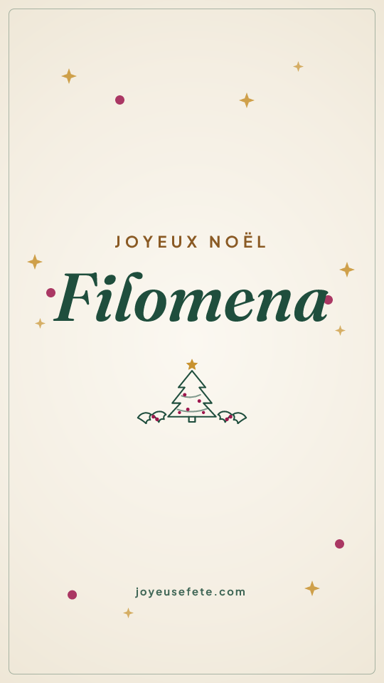Image « Joyeux Noël Filomena » au format story