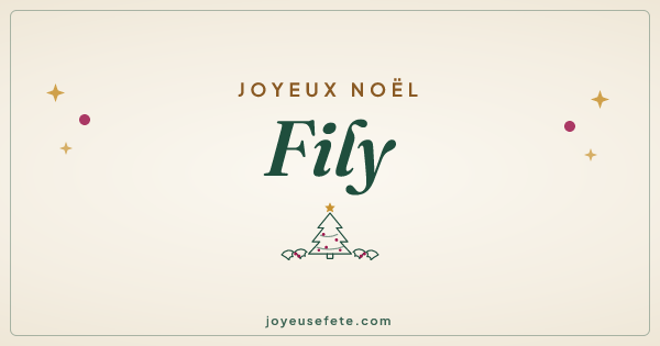Image « Joyeux Noël Fily » au format large