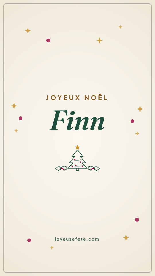 Image « Joyeux Noël Finn » au format story