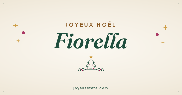 Image « Joyeux Noël Fiorella » au format large