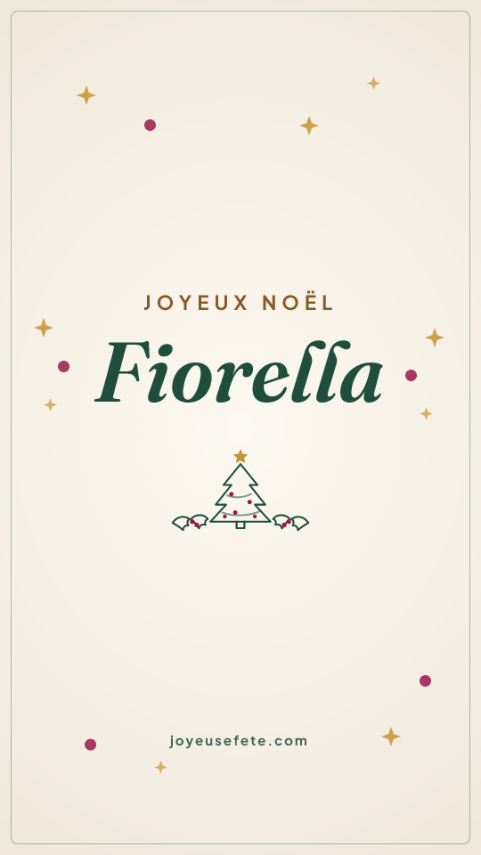 Image « Joyeux Noël Fiorella » au format story