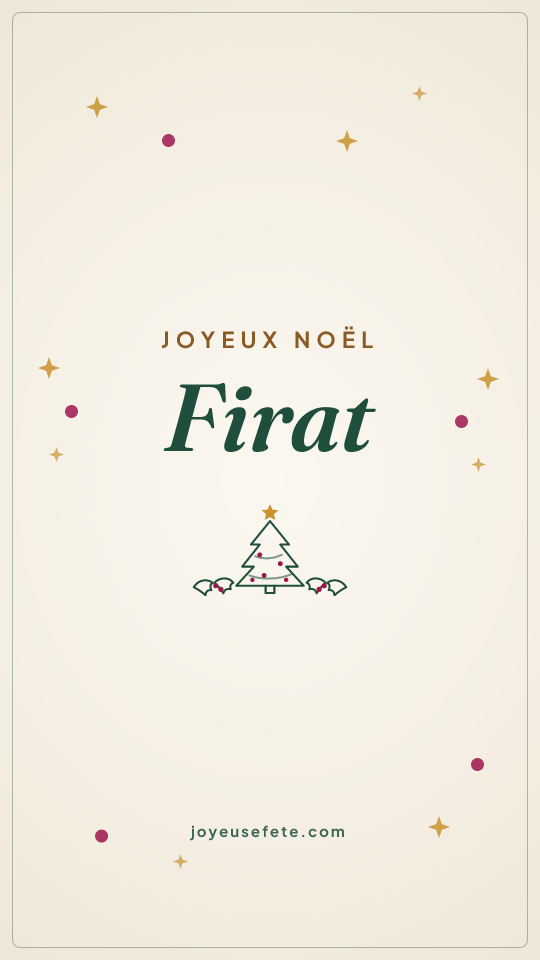 Image « Joyeux Noël Firat » au format story