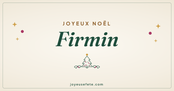 Image « Joyeux Noël Firmin » au format large