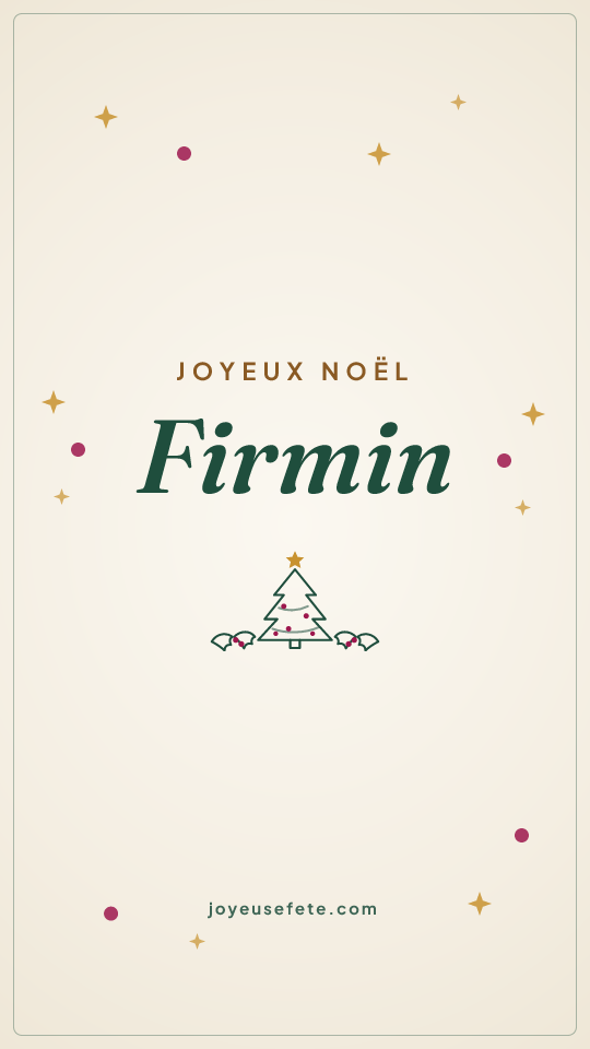 Image « Joyeux Noël Firmin » au format story