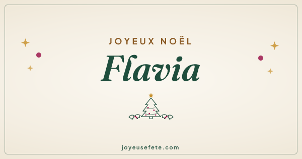 Image « Joyeux Noël Flavia » au format large