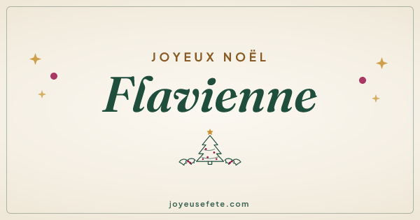 Image « Joyeux Noël Flavienne » au format large
