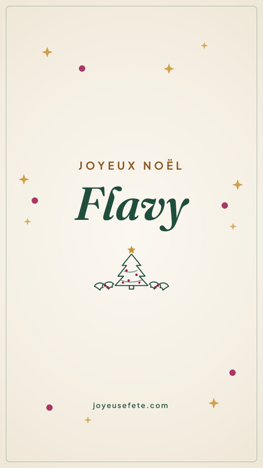 Image « Joyeux Noël Flavy » au format story