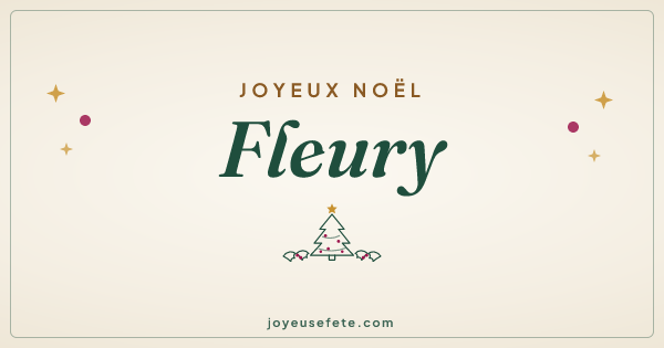 Image « Joyeux Noël Fleury » au format large