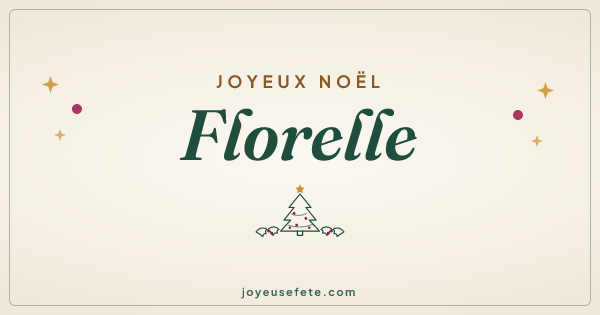Image « Joyeux Noël Florelle » au format large