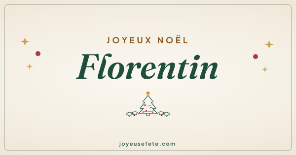 Image « Joyeux Noël Florentin » au format large