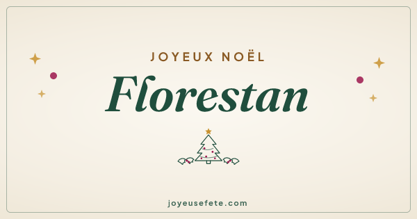 Image « Joyeux Noël Florestan » au format large