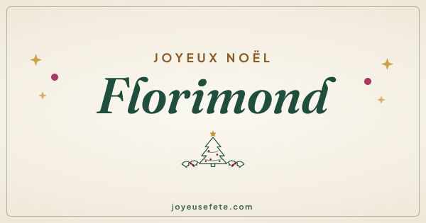 Image « Joyeux Noël Florimond » au format large