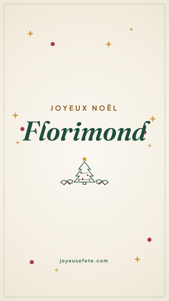 Image « Joyeux Noël Florimond » au format story