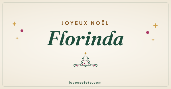 Image « Joyeux Noël Florinda » au format large