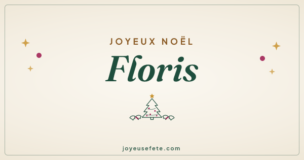 Image « Joyeux Noël Floris » au format large