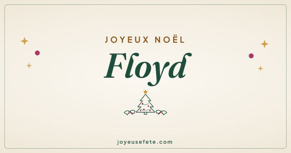 Image « Joyeux Noël Floyd » au format large