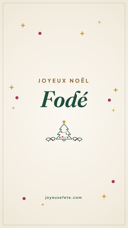 Image « Joyeux Noël Fodé » au format story