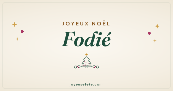 Image « Joyeux Noël Fodié » au format large
